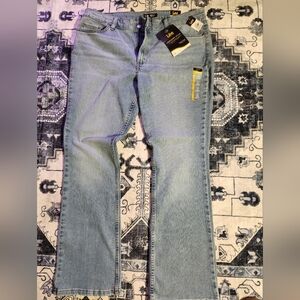 Lee Blue Boot Cut Jeans with Ripped Design and Patchwork Detail